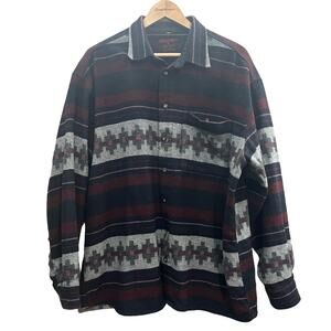 Savane Men's Casual Button Down Shirt - Black and Gray